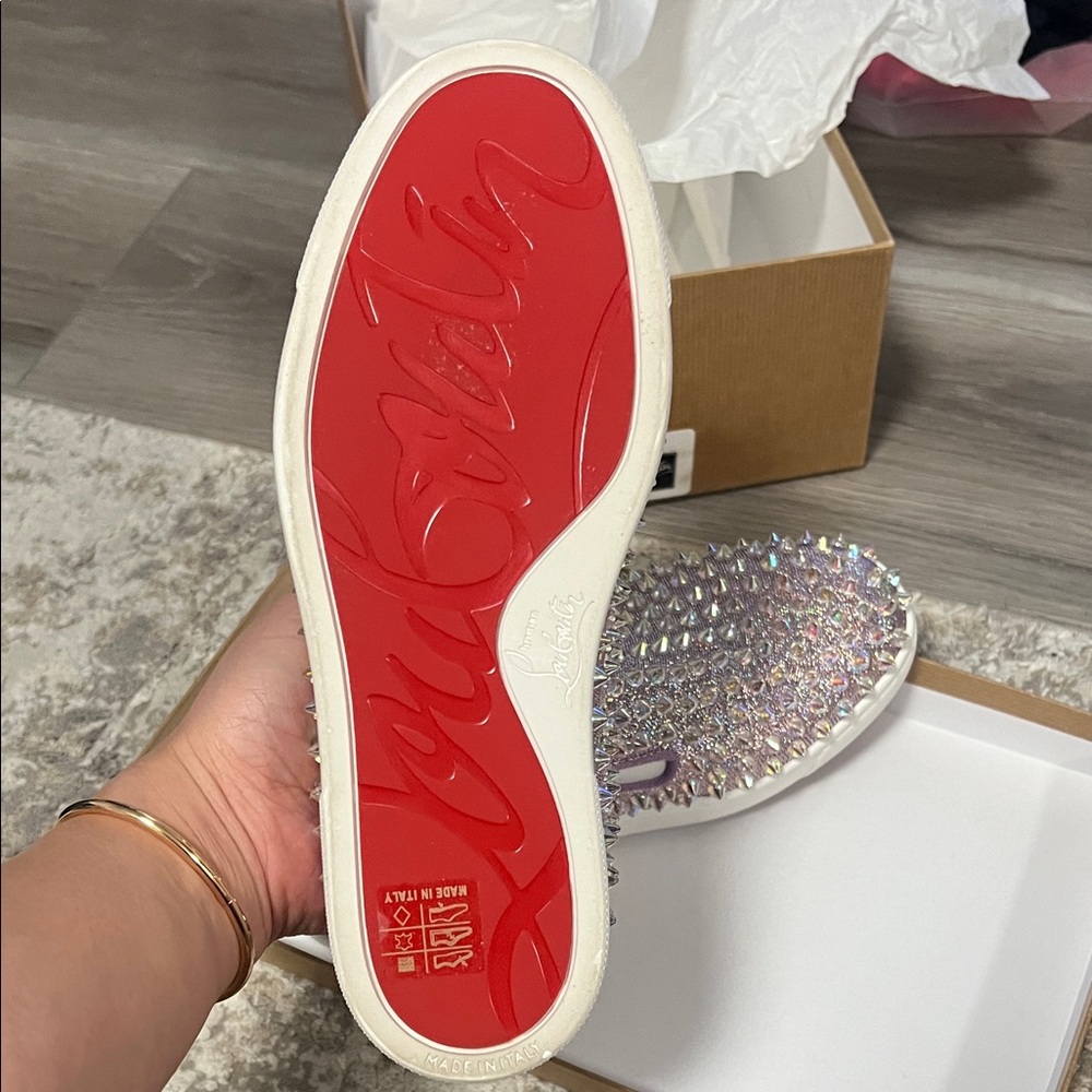 NEW Louboutin Roller Boat Slip-On Sneakers 35.5 - Picture 3 of 8